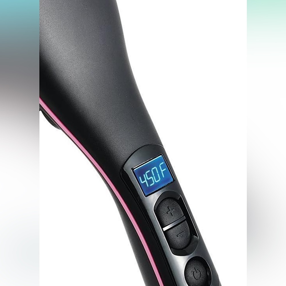 Simply straight hot brush ceramic digital display , heat settings to 450